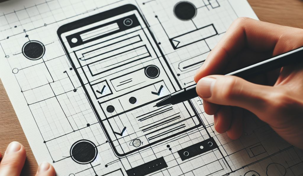 Designing a website starts with creating a website wireframe.